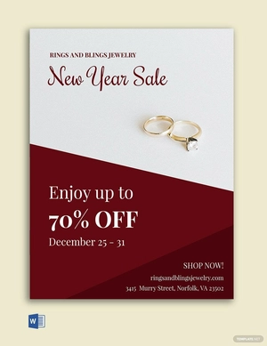 New Year Sale Flyer Template