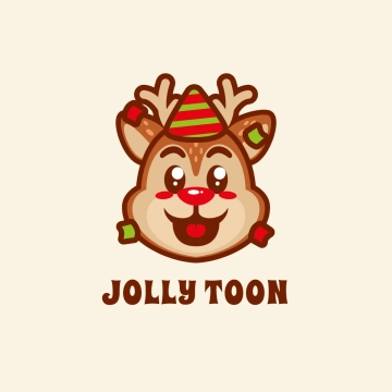 Free Christmas Cartoon Logo to Edit Online