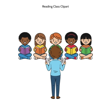 Free Reading Class Vector Clipart (PNG, SVG) to Edit Online