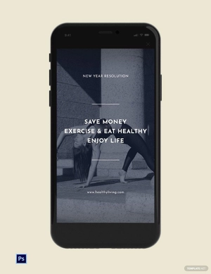New Year Resolution Snapchat Geofilter Template