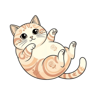 Free Aphrodite symbol Digital Vector Cat Clipart Template to Edit Online