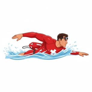 Free Lifeguard Swimming Icon Clipart Template to Edit Online