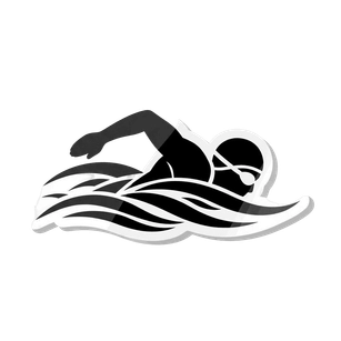 Free Bold Swimming Sticker Clipart Template to Edit Online