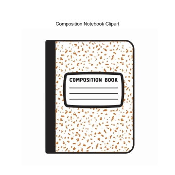 Free Composition Notebook Vector Clipart (PNG, SVG) to Edit Online