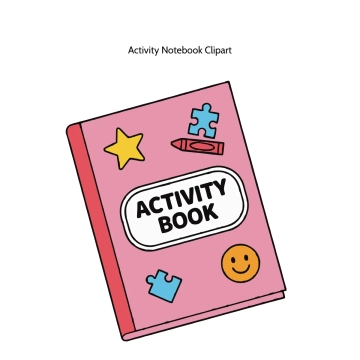 Free Activity Notebook Vector Clipart (PNG, SVG) to Edit Online