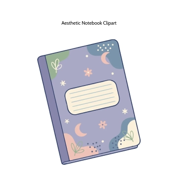 Free Aesthetic Notebook Vector Clipart (PNG, SVG) to Edit Online