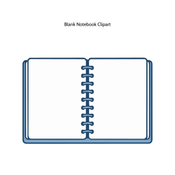 Free Blank Notebook Vector Clipart (PNG, SVG) to Edit Online