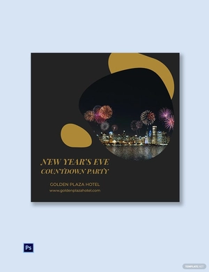 Free New Year Countdown Instagram Post Template to Edit Online