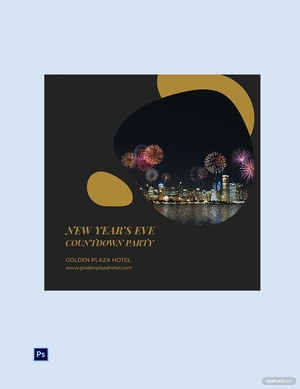 New Year Countdown Linkedin Post Template