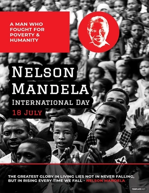 Nelson Mandela Day Card Template