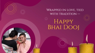 Free Sibling Gift Bhai Dooj Background Template to Edit Online