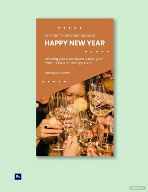 New Year Greeting Snapchat Geofilter Template
