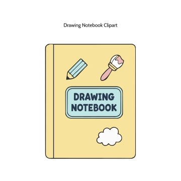 Free Drawing Notebook Vector Clipart (PNG, SVG) to Edit Online