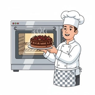 Free Chef Baking Clipart Template to Edit Online