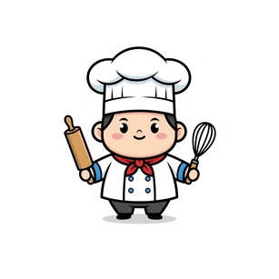 Free Chibi Chef Clipart Template to Edit Online