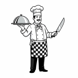 Free Classic Chef Clipart Template to Edit Online