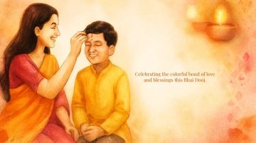 Free Watercolor Celebration Bhai Dooj Background Template to Edit Online