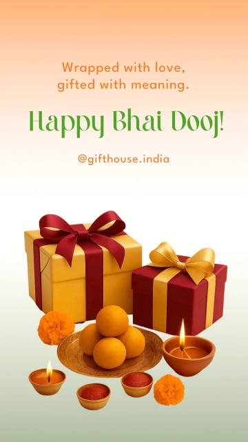 Free Gift Bhai Dooj Instagram Story Template to Edit Online