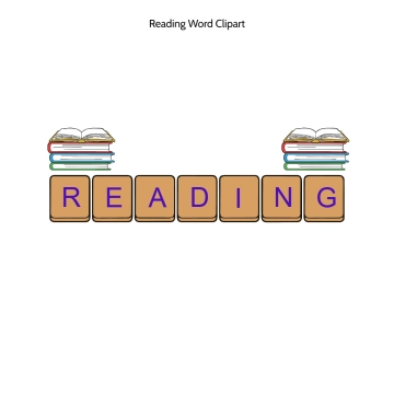 Free Reading Word Vector Clipart (PNG, SVG) to Edit Online