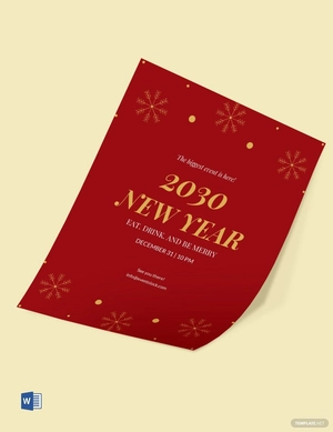 Happy New Year Flyer Template