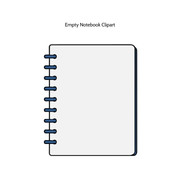 Free Empty Notebook Vector Clipart (PNG, SVG) to Edit Online