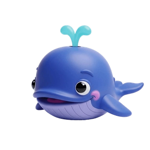 Free 3D Pixar Whale Clipart Template to Edit Online
