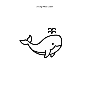 Free Drawing Whale Clipart Template to Edit Online