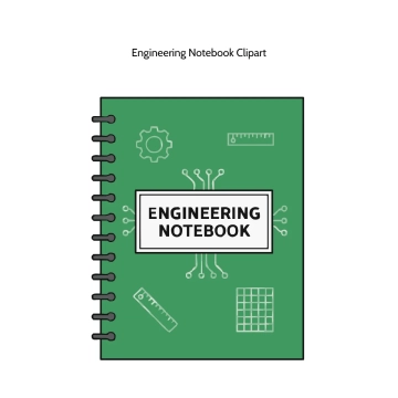 Free Engineering Notebook Vector Clipart (PNG, SVG) to Edit Online