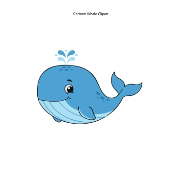 Free Cartoon Whale Clipart Template to Edit Online