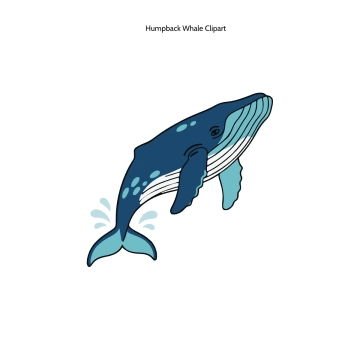 Free Humpback Whale Clipart Template to Edit Online