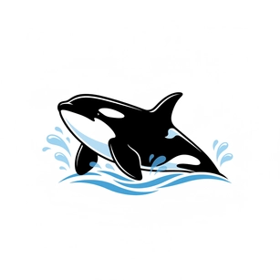 Free Killer Whale Clipart Template to Edit Online