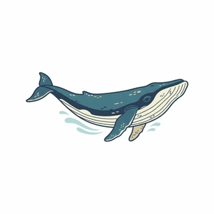 Free Vintage Whale Clipart Template to Edit Online