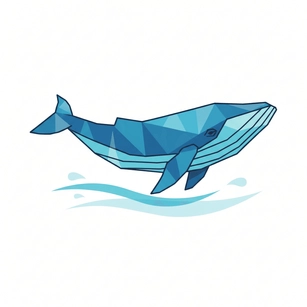 Free Polygonal Whale Clipart Template to Edit Online