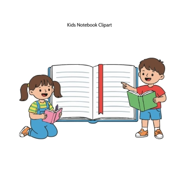 Free Kids Notebook Vector Clipart (PNG, SVG) to Edit Online