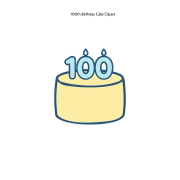 Free 100th Birthday Cake Clipart Template to Edit Online