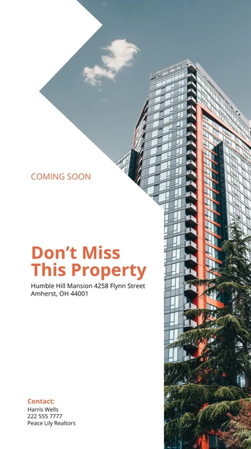 Free Coming Soon Real Estate Whatsapp Post Template to Edit Online