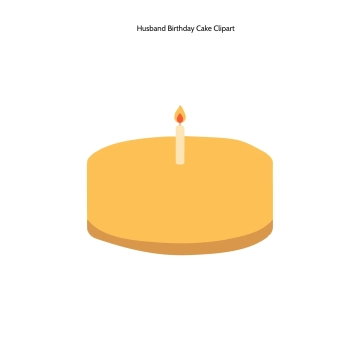 Free Husband Birthday Cake Clipart Template to Edit Online