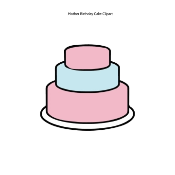 Free Mother Birthday Cake Clipart Template to Edit Online