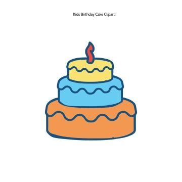 Free Kids Birthday Cake Clipart Template to Edit Online