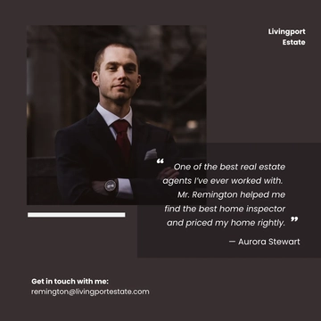 Free Real Estate Agent Instagram Post Template to Edit Online