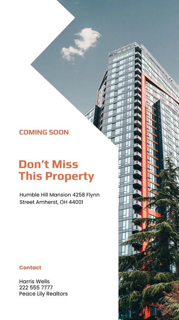 Free Coming Soon Real Estate Instagram Story Template to Edit Online