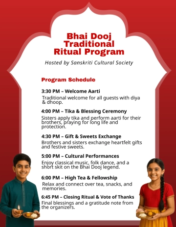 Free Traditional Ritual Bhai Dooj Program Template to Edit Online
