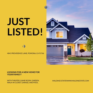 Free Real Estate Marketing Instagram Post Template to Edit Online