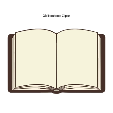 Free Old Notebook Vector Clipart (PNG, SVG) to Edit Online