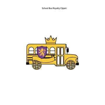 Free School Bus Royalty Clipart Template to Edit Online