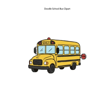 Free Doodle School Bus Clipart Template to Edit Online