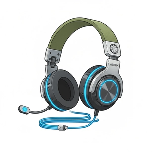 Free Headphones Royalty-free Template to Edit Online