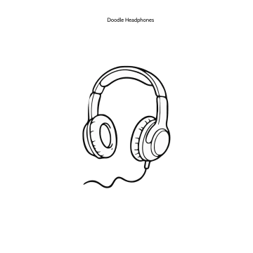 Free Doodle Headphones Template to Edit Online