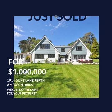 Free Just Sold Real Estate Instagram Post Template to Edit Online