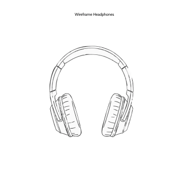 Free Wireframe Headphones Template to Edit Online